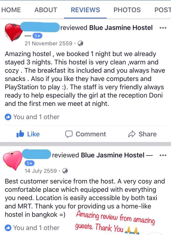 Blue Jasmine Hostel Bangkok Exteriör bild